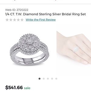 Gently Used Bridal Set. Size 4.5.